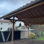 carport 2 pans assymetriques